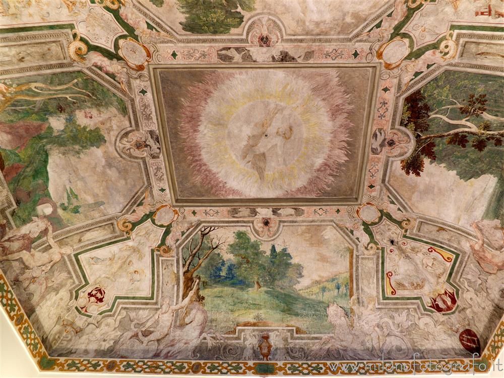 Cavenago di Brianza (Monza e Brianza, Italy) - Vault of the Jupiter Hall in Palace Rasini